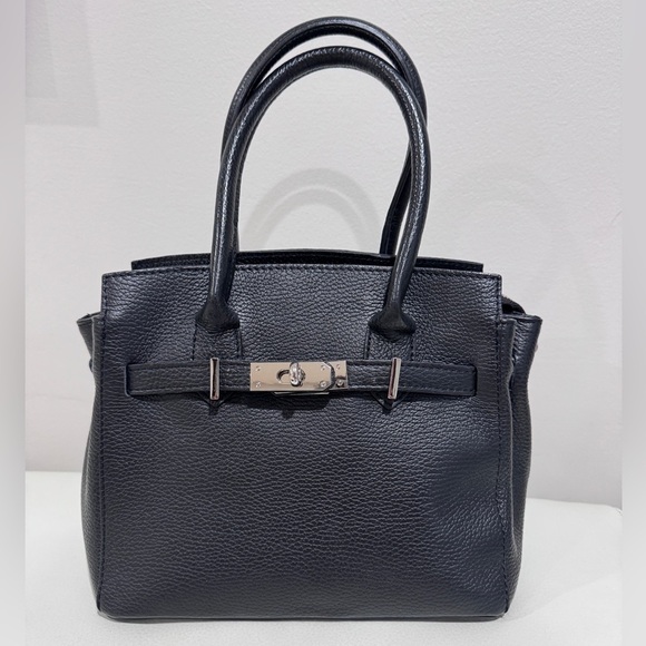 sofia cardoni Handbags - SOFIA CARDONI Black Leather Bag With Top Handles
